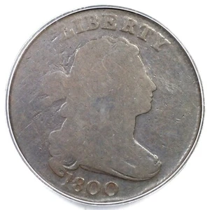1800 S-199 R-4 PCGS G 6 Draped Bust Large Cent Coin 1c - Picture 1 of 3