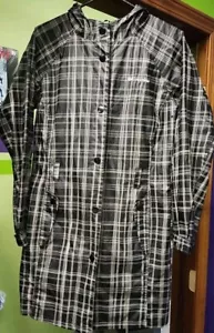 Columbia Rubber Ducky Deux Plaid Rain Jacket Coat Womens SZ M - Picture 1 of 9