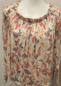 We The Free People Top Women Medium Ivory Pullover Off Shoulder Cropped Boho NWT - Picture 1 of 12