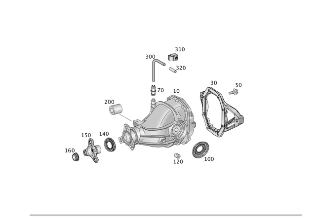 Mercedes Benz Genuine SL400 SL450 2016-2020 Joint Flange 2123500245 - Image 1 of 1
