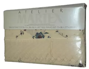 Atelier Martex SEVRES Muster Luxus Perkal Blumen Twin Flaches Blatt NEU - Bild 1 von 4