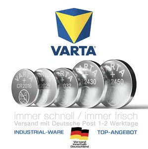 Varta CR2032 CR2025 CR2016 CR2450 CR2430 INDUSTRIAL  Knopfzellen Bulk MHD 2032 - Bild 1 von 31