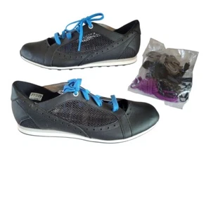 Adidas WMS 10.5 Driver Climacool Mesh Golf Shoes Black 671692 Tongueless W/Laces - Picture 1 of 11