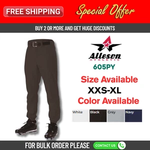 Alleson Athletic 605PY Youth Baseball Pants - Picture 1 of 3