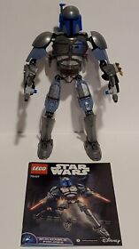100% Complete & Retired Lego Star Wars Jango Fett (75107) with Instructions