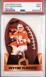 1998 Press Pass — Kick-Off — Peyton Manning — ROOKIE — MINT PSA 9 — NEW - Picture 1 of 3