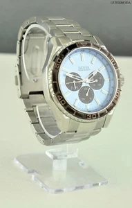 New Trend GuEsS Watch Unisex Men Stainless Steel Silver Multifunctions - Picture 1 of 1