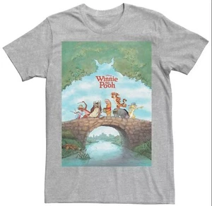 Disney NEW Winnie The Pooh Poster Gray T Shirt Sz 10/12 Med NWT - Picture 1 of 7