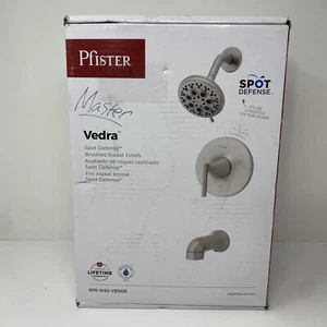 Pfister Vedra 1-Handle 3-Spray Tub & Shower Faucet, Brushed Nickel with Valve - Picture 1 of 19