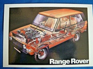 VINTAGE AD GALLERY - POST CARD - RANGE ROVER INTERIOR - VRA31PC - Picture 1 of 2