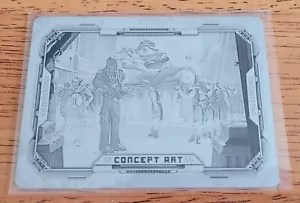 2022 Topps Star Wars Book Of Boba Fett Black Printing Plate 1/1 Twins Concept... - Picture 1 of 2