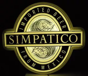 Letrero iluminado de cerveza Simpático de colección cerveza importada de México - Imagen 1 de 12