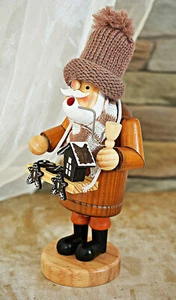 ❀ Räuchermännchen Printen Verkäufer 22 cm Pudelmütze Räucherfigur Lebkuchen #K - Bild 1 von 5
