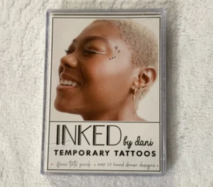 Paquete de Expresión de Tatuajes Temporales Tintados por Dani 20 Diseños Dibujados a Mano Nuevo - Imagen 1 de 2