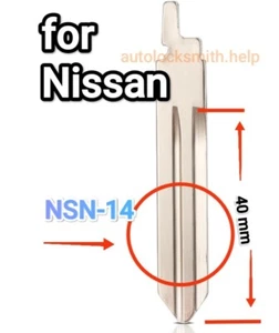 10Pcs blade For Nissan For Original Key NSN-14 Not Fit for KD Xhorse - Picture 1 of 2