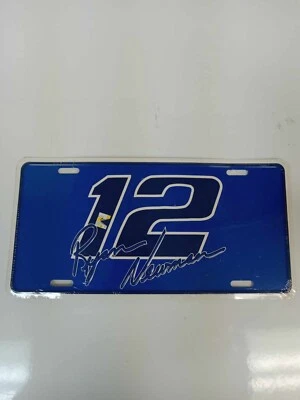 Ryan Newman #12 Blue Car Metal Front License plate new please see description - Image 1 of 4