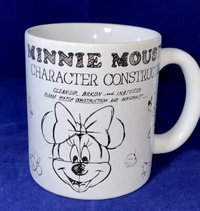 Disney Parks Minnie Mouse Character Sketch Ceramic 16 oz. Coffee Cup Mug - Picture 1 of 6