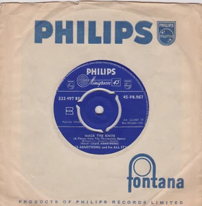 Louis Armstrong And His All Stars – Mack The Knife (Philips 1959) 7" vinyl VG - Bild 1 von 4