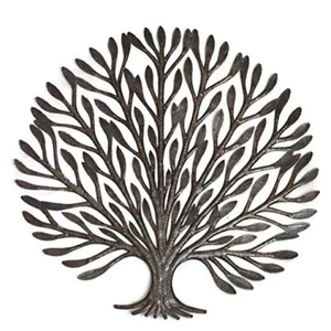 Fall Decor, Falling Leaves Tree of Life, Indoor Outdoor Garden Wall Hanging - Picture 1 of 4