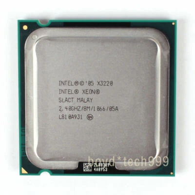 INTEL XEON X3220 PROCESSOR 2.4GHZ/1066MHZ（SLACT）LGA 775 Socket T CPU - Image 1 of 2