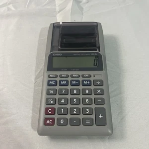 Casio 12 Digit HR-8L Handheld Printing Calculator Taxes & Exchange Tested Works - Picture 1 of 9