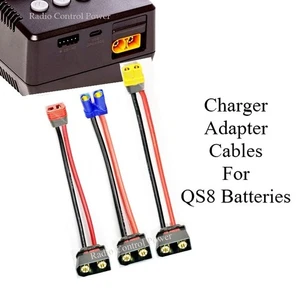 RCP Charge Lead Adapter Cables EC5/IC5 - QS8, XT60 - QS8, Deans - QS8 - Picture 1 of 12