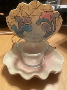 Jim Shore Heartwood Creek Open Clam Shell Votivkerzenhalter 4026845 - Bild 1 von 5