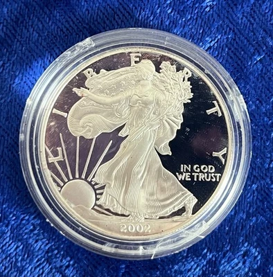 2002 American Eagle LIBERTY One Ounce Silver Dollar $1 UNCIRCULATED IN PACK COA - Image 1 of 4