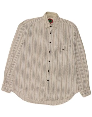 Camisa para hombre DUKE XL algodón a rayas blancas DS02 Foto 1 de 4