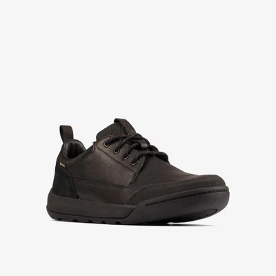 Zapatos informales Clarks Ashcombe Lo GTX de cuero negro para hombre talla UK 9 - 10G