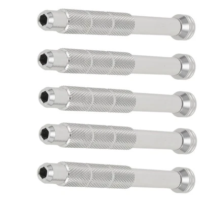 Ergonomic Aluminum Alloy Screwdriver Handle for 4mm Hex Bits Pack of 5 - Image 1 of 4