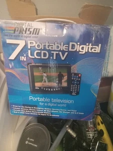 Digital Prism ATSC-710 Portable Digital LCD TV 7" Lite Use Works Great See Video - Picture 1 of 5
