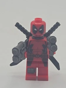 RARE Lego Deadpool Minifigure Marvel Wolverine's Chopper Showdown 6866 Sh0032  - Picture 1 of 10