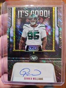 Quinnen Williams 2023 Score It's Good Auto Autograph Shimmer/25 York Jets - Picture 1 of 3