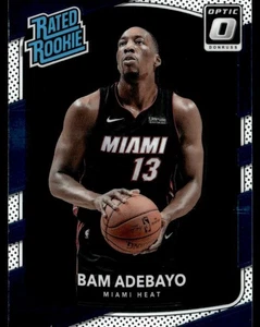 2017-18 Donruss Optic Rated Rookie Bam Adebayo RC Miami Heat #187 - Foto 1 di 2