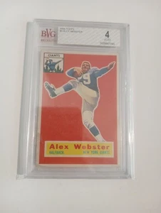 1956 Topps Karte #5 Alex Webster Rookie VG-EX 4 BVG NY Giants Halfback - Bild 1 von 5