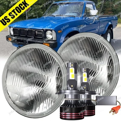 Faro LED Fit 1979 1980 1991 para camioneta Toyota 4x4 SR5 2 piezas 130 W 7" pulgadas Foto 1 de 4