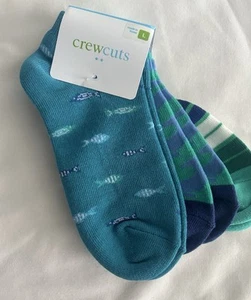 Crewcuts Kids Boy’s 3 Pack Low Cut Socks L (Shoe Size 3-5) NWT - Picture 1 of 5