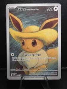 Eevee with Straw Hat Pokemon x Van Gogh Black Star Promo ACG Art Card - NM - Picture 1 of 2