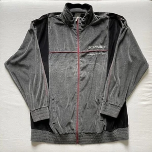 P Miller Master P Velour Track Jacket Mens XL Oversized Baggy Gray Y2K - Picture 1 of 10