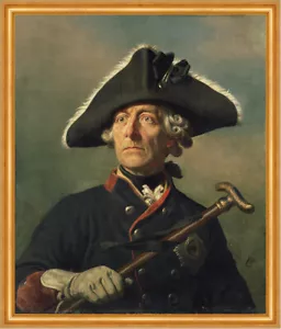 Friedrich der Große Porträt Wilhelm Camphausen Preußen Alte Fritz Kunst A2 165 - Bild 1 von 1