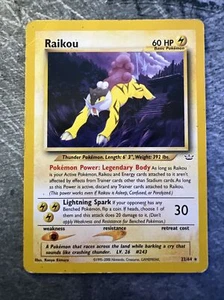 Raikou 22/64 - Pokemon TCG Neo Revelation (2001) - Rare - LP - Picture 1 of 4