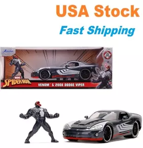 Marvel Spider-Man 2008 Dodge Viper SRT 10 with Venom figure Jada Diecast 8" 1:24 - Picture 1 of 12