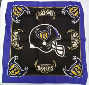 New VTG 90's Baltimore Ravens NFL Football Bandana - Picture 1 of 1