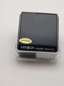Minolta Maxxum 1800AF Shoe Mount Flash Black for Maxxum 5000 7000 9000 W/Case - Picture 1 of 6