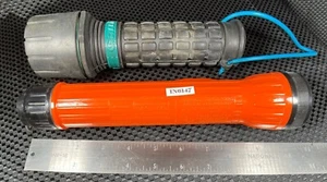 Garrity 8 1/2" Flashlight and 10" Bright Star No. 2224 Orange Flashlight IN6147 - Picture 1 of 6