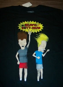 MTV BEAVIS AND BUTTHEAD HEAD BANGING T-Shirt MENS 2XL XXL NEW w/ TAG - Picture 1 of 3