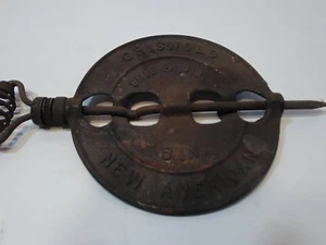 Ammortizzatore canna fumaria stufa vintage Griswold CI 6" nuovo mandrino acciaio americano Erie Pa. - Foto 1 di 9