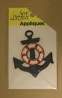 Anchor & Life Preserver Vintage Nautical Embroidered Applique HK-70 Sew Perfect