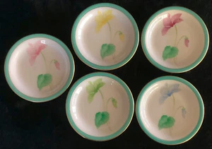 Japenses Flower Plates (set of 5) - Picture 1 of 3